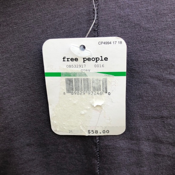 NWT Free People Gray Easy Peasy Scoop Bodysuit - Picture 10 of 10